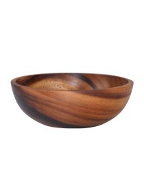 Acacia wooden bowl wooden tableware-Brown-12X6cm