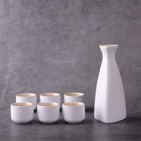 Sakura vintage sake set-Riangle White