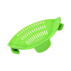 Universal Silicone Clip-on Pan Pot Strainer Anti-spill Pasta Pot Strainer Food Grade Rice Fruit Colander Strainer