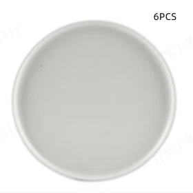 Stone Plate-WHITE-6PCS