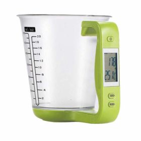 Electronic Scale Measuring Cup Kitchen Scales (Color: Green)