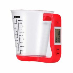 Electronic Scale Measuring Cup Kitchen Scales (Color: Red)